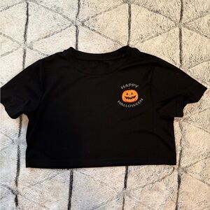 SHEIN Black Halloween Crop Top
